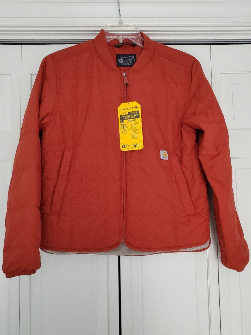 NWT Carhartt Women's Rockford Lightweight Insulated Jacket Small Spice Red